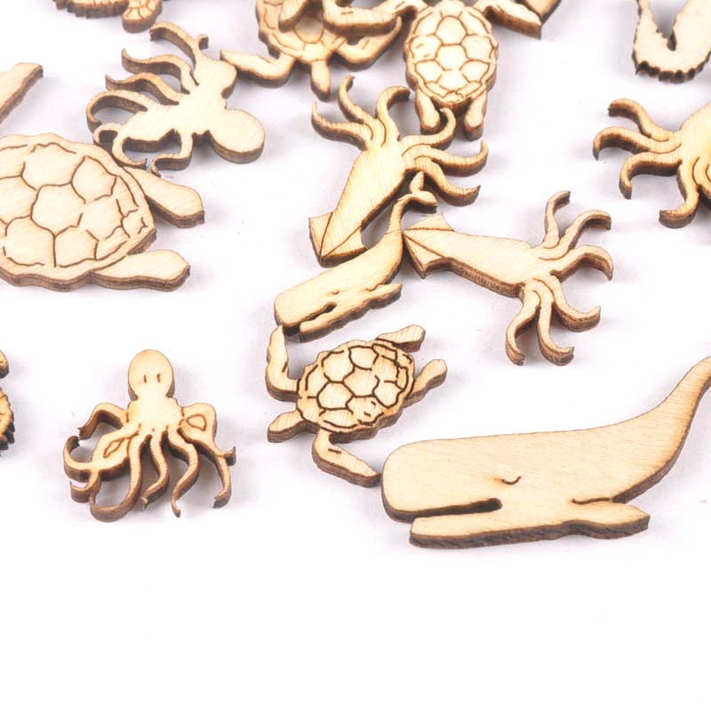 20Pcs 25-40mm Sea Turtle/horse - Craft Embellishments ulasan dan harga