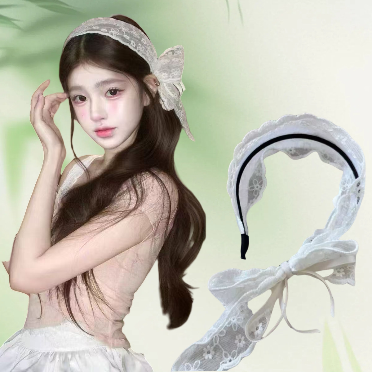 New Vintage Pastoral Lace Hair - Lace Ribbon Trim ulasan dan harga