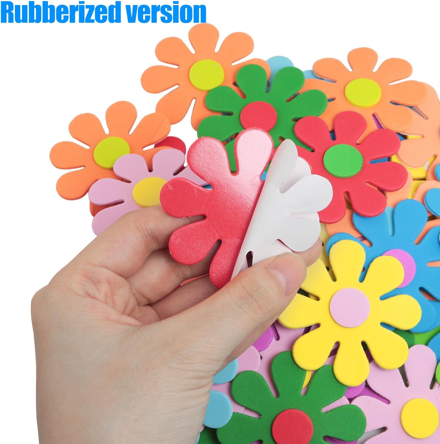 3D flower foam stickers Spring - Embellishment Crafts ulasan dan harga