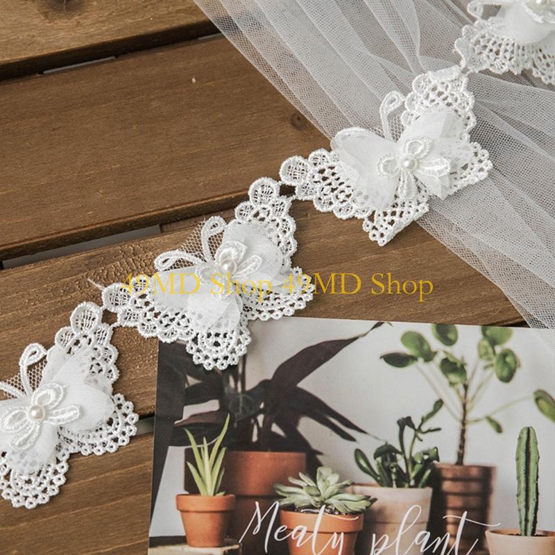 49MD 1 Yard Bowknot for Butter - Lace Ribbon Trim ulasan dan harga