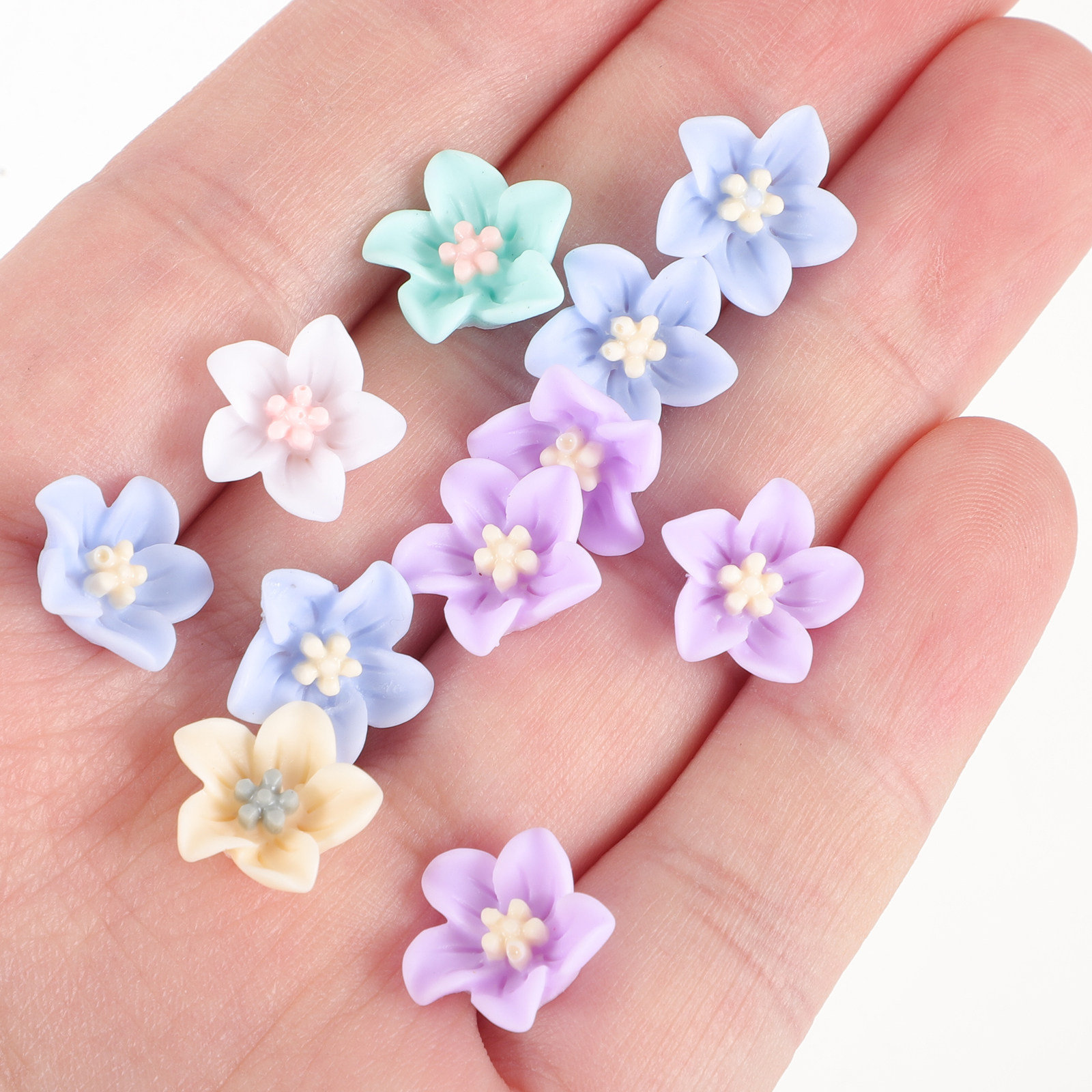 200Pcs Unique Resin Flower Emb - Embellishment Crafts ulasan dan harga
