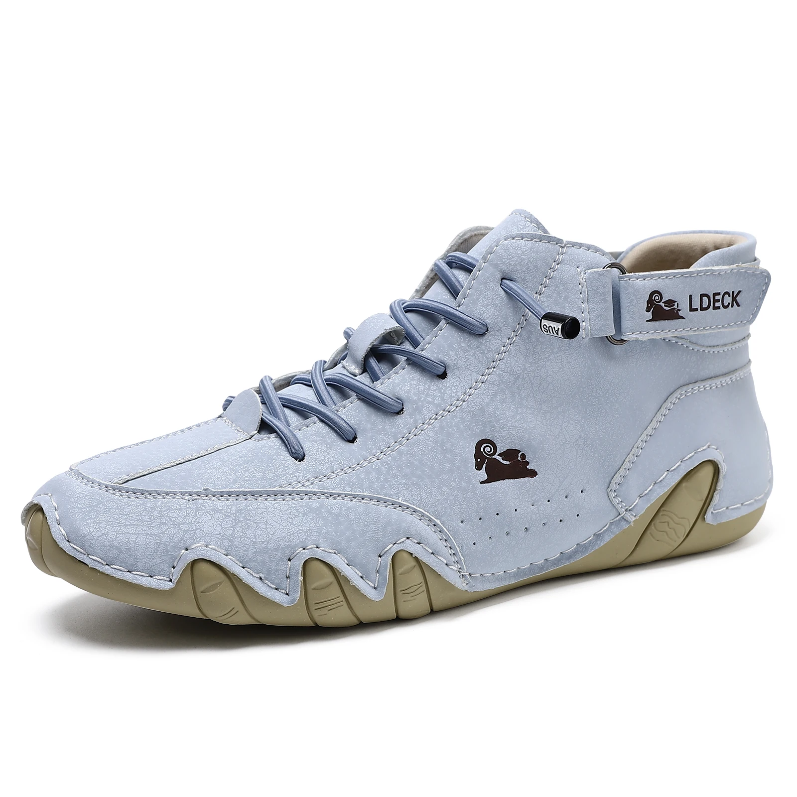 Men's Genuine Leather Shoes An - Guipure Lace Panel ulasan dan harga