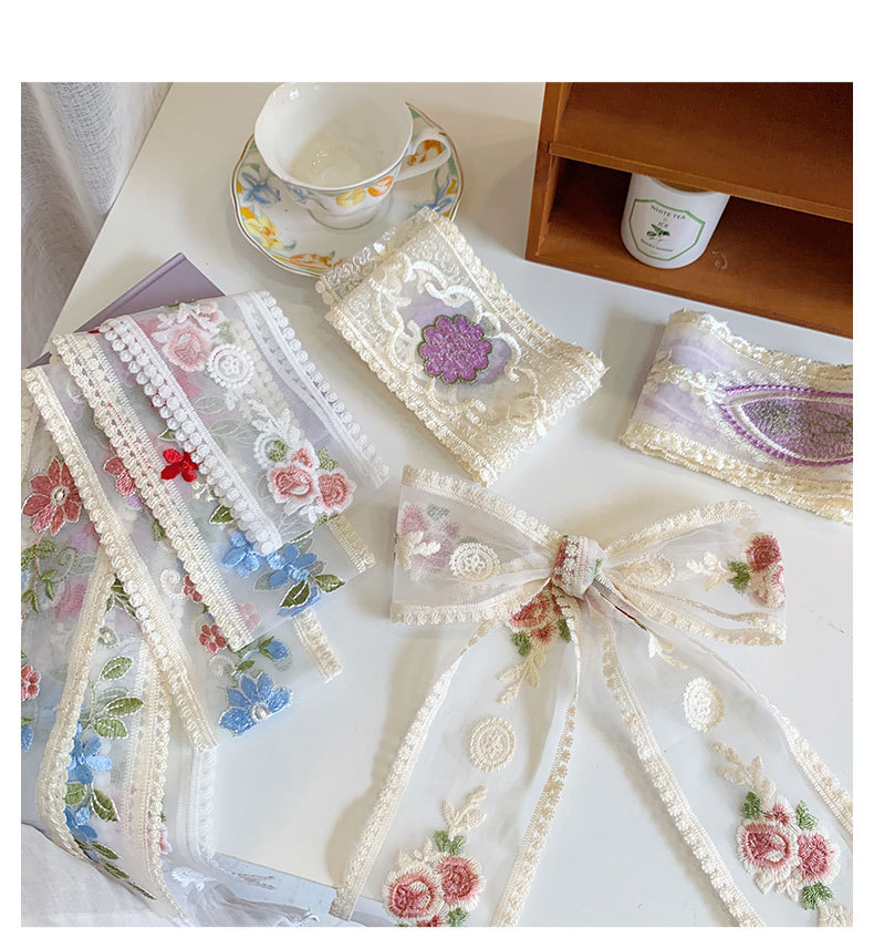 1 Yard Lace Embroidery Flower  - Lace Ribbon Trim ulasan dan harga