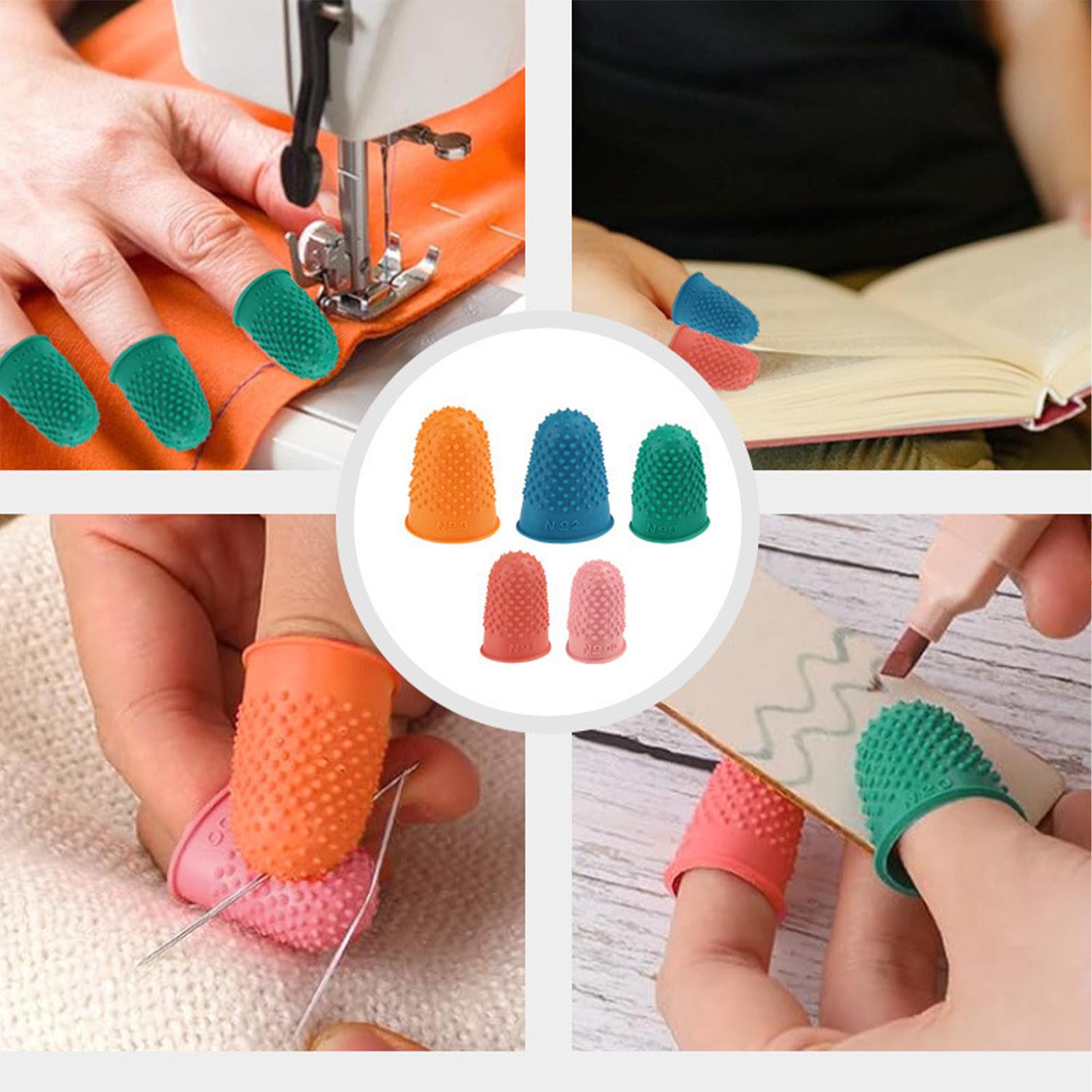 Finger Grips Rubber Reusable P - Embroidery Craft ulasan dan harga