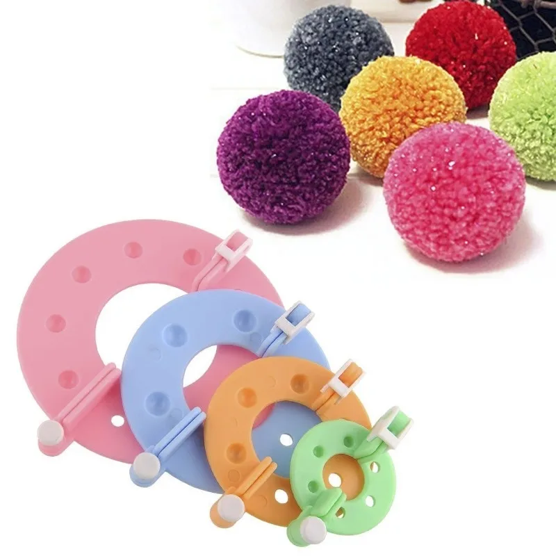8PCS 4Sizes Fluff Ball Weaver  - Pom Pom Maker Tool ulasan dan harga