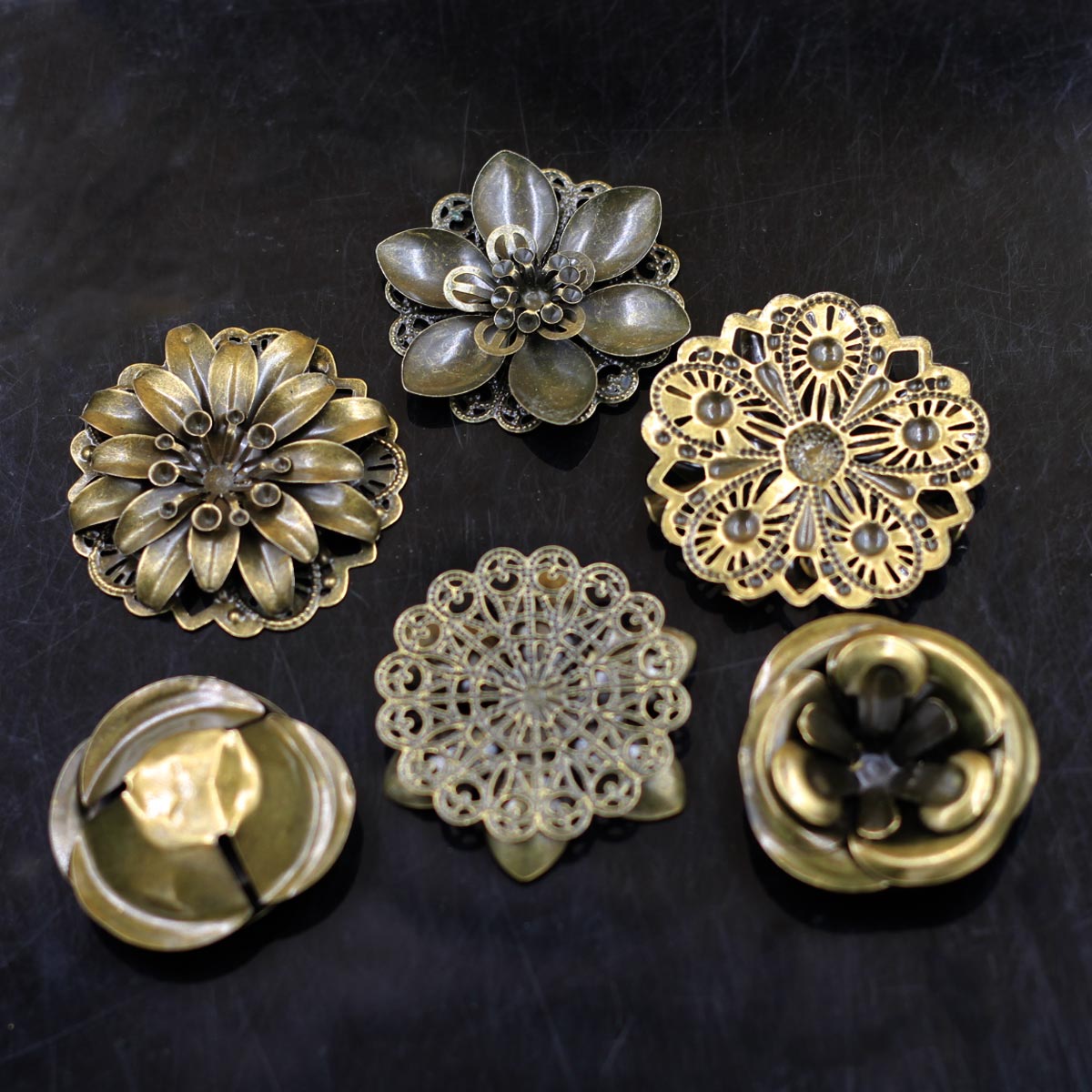 6Pcs Embellishments Combinatio - Embellishment Crafts ulasan dan harga