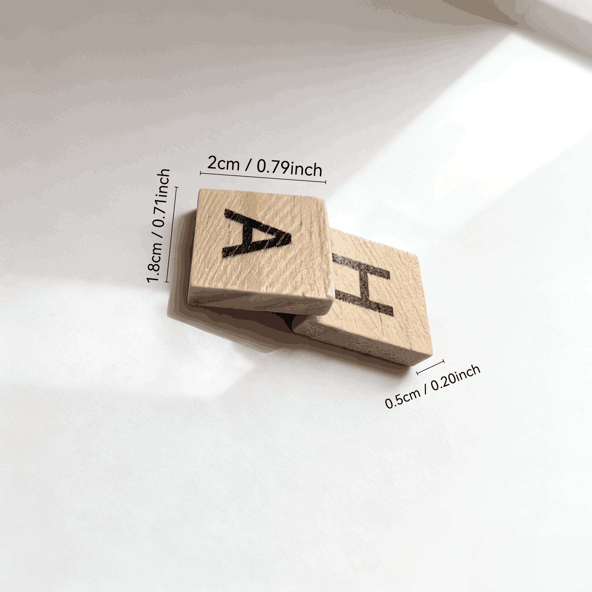 100PCS  Wooden Letter Cubes fo - Craft Embellishments ulasan dan harga