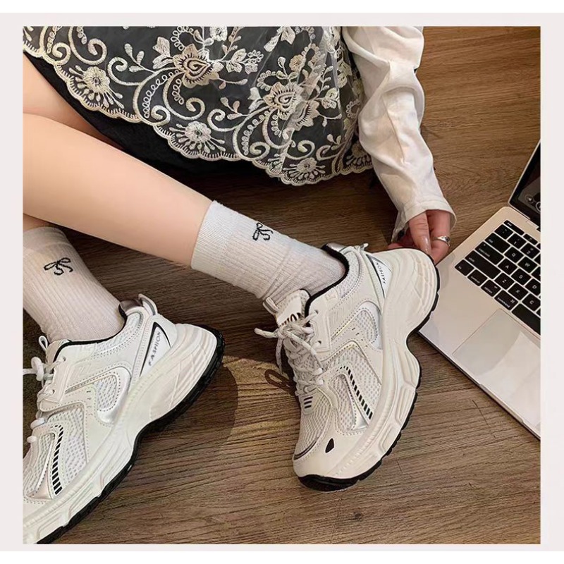 2026 Spring Women Unky Dad Sne - Guipure Lace Panel ulasan dan harga