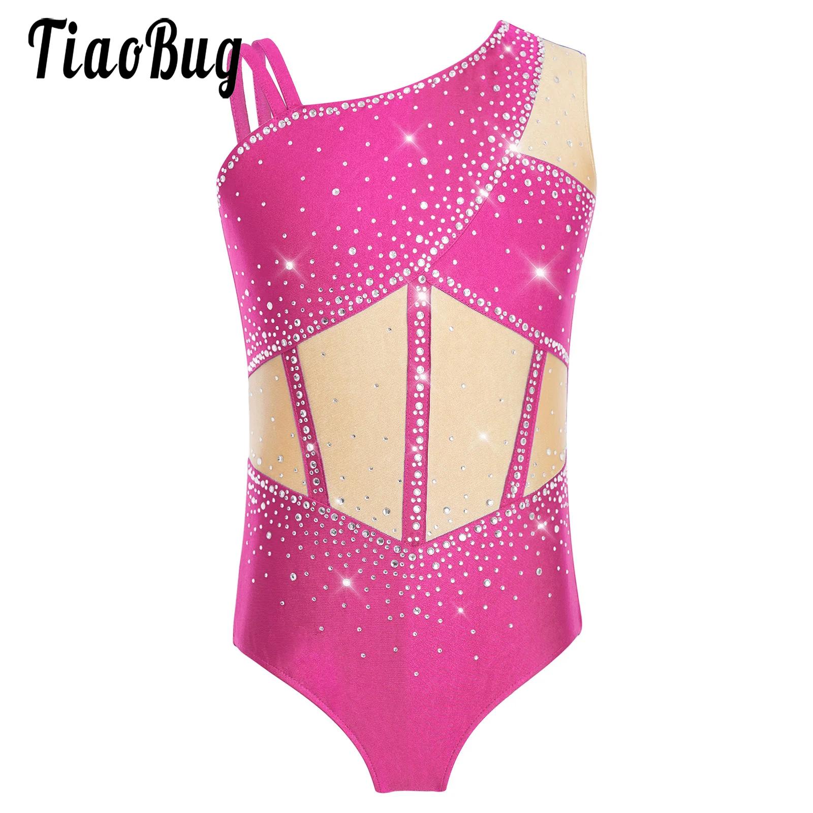 Kid Girls Figure Skating Balle - Rhinestone Banding Trim ulasan dan harga