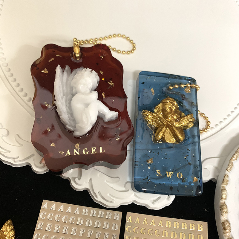 2Pcs Metal Alphabet Decoration - Craft Embellishments ulasan dan harga